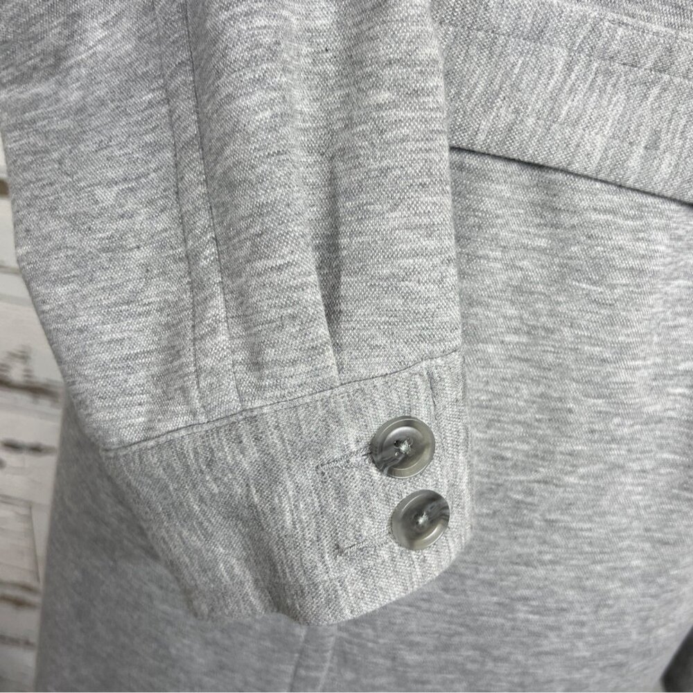 CABI Grab & Go Trench Coat in Heather Gray Sz L #6672 NWOT - Picture 5 of 7